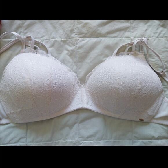Victoria's Secret "Pink" Lace Date Wireless Lightly Lined Bra Size 36DDD - Picture 1 of 13